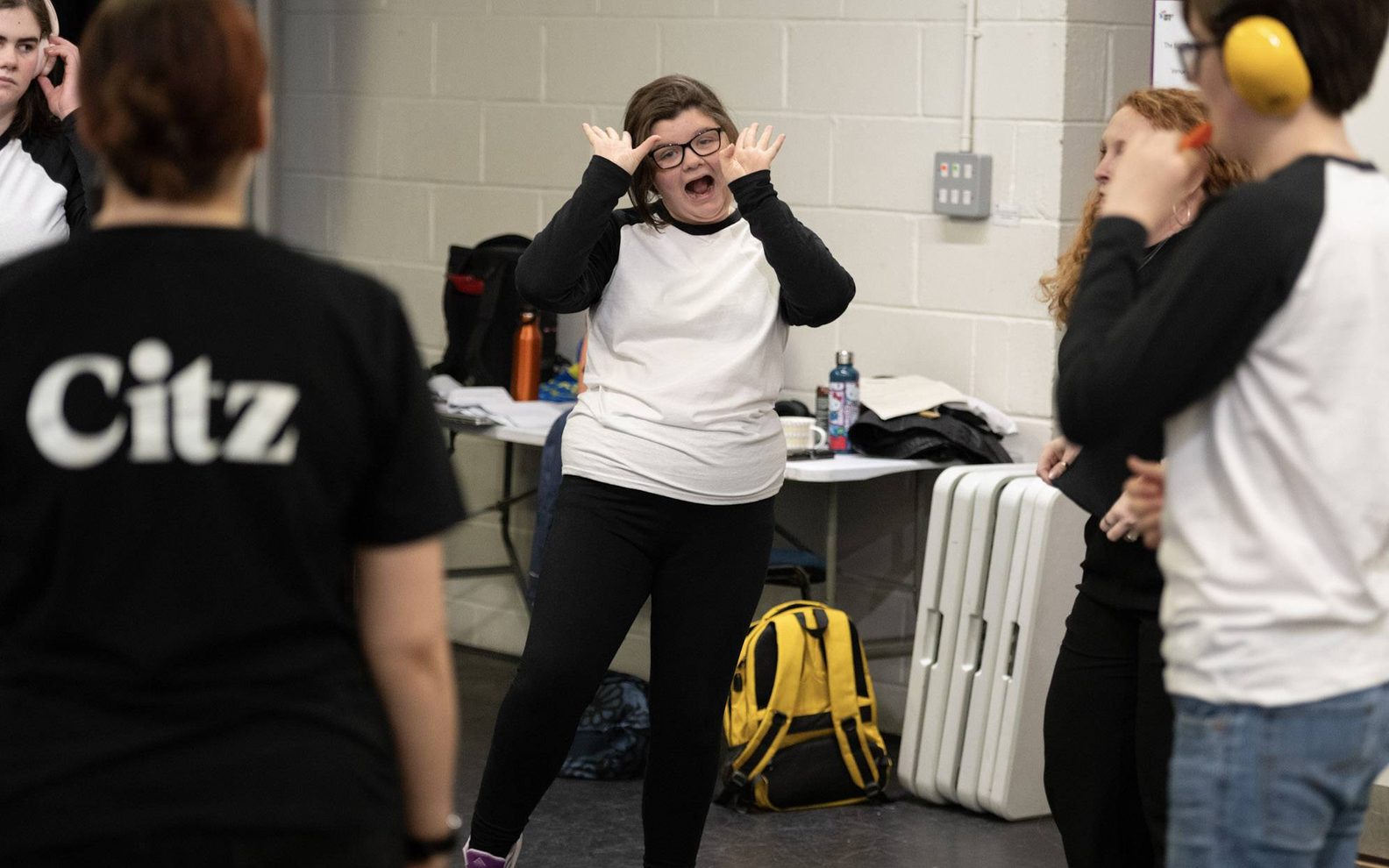 A young person taking part in a workshop.