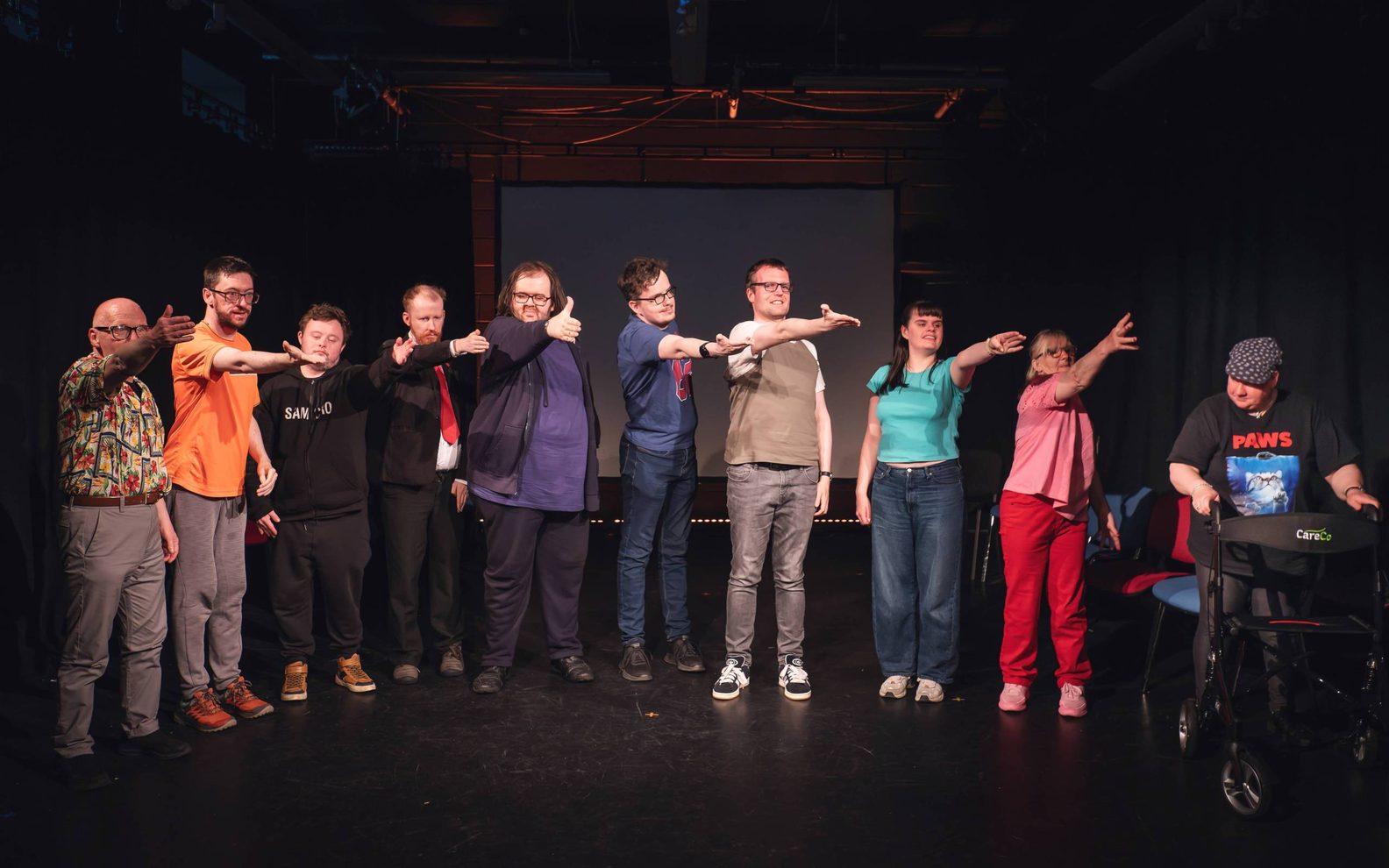 119 Players taking a final bow on stage